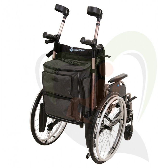 Splash Torba Luxe rolstoel & scootmobieltas - grijs/zwart