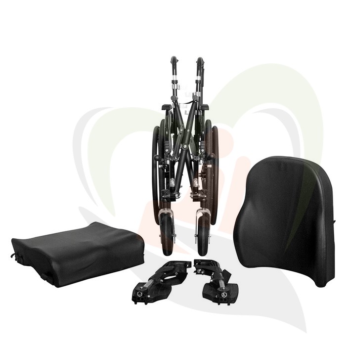 Rolstoel Vermeiren V300D Comfort Black Edition - Geschikt voor dagelijks gebruik