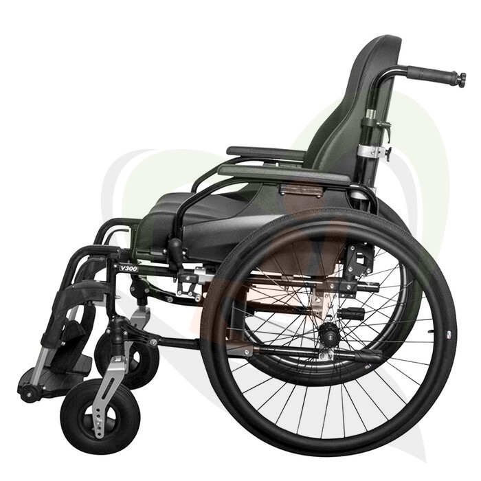 Rolstoel Vermeiren V300D Comfort Black Edition - Geschikt voor dagelijks gebruik