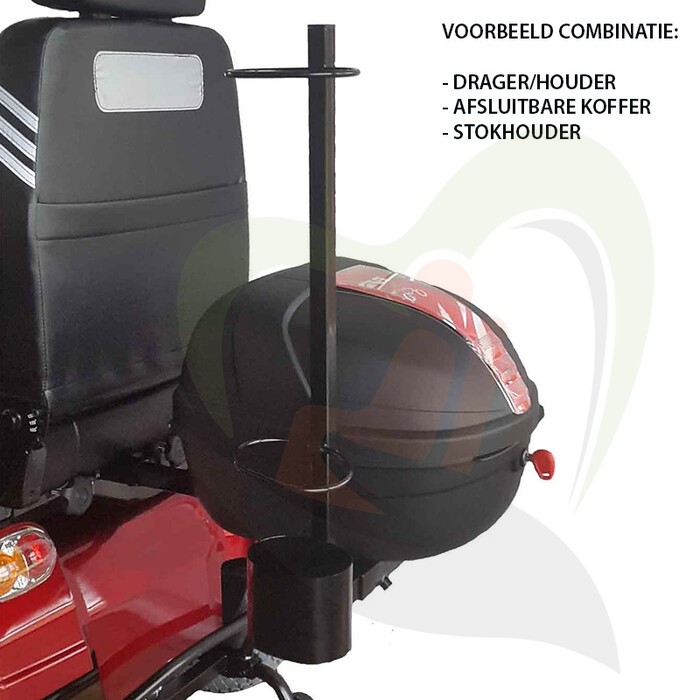 Scootmobiel houder/drager universeel - Voor krat of koffer