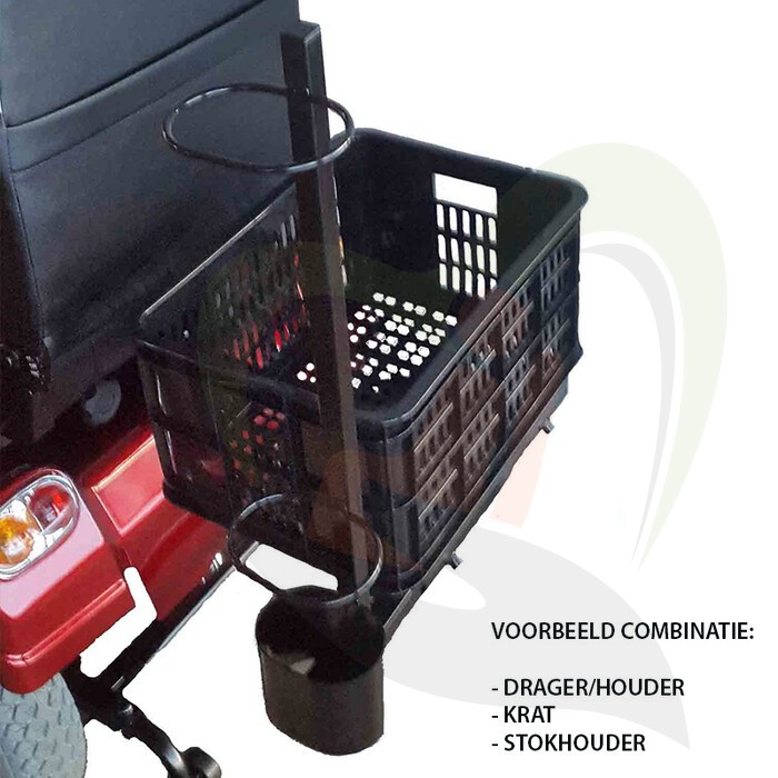 Scootmobiel houder/drager universeel - Voor krat of koffer