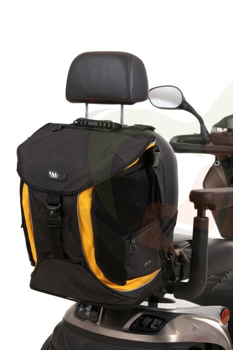 Splash Torba Luxe rolstoel & scootmobieltas - zwart/geel