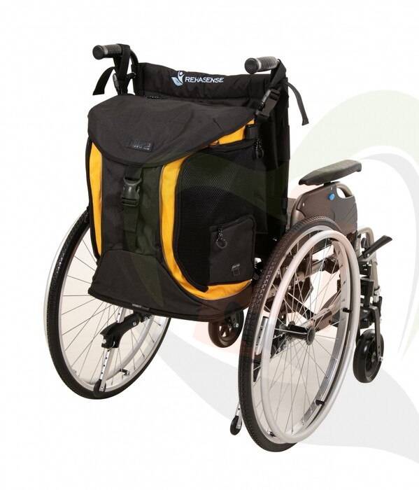 Splash Torba Luxe rolstoel & scootmobieltas - zwart/geel