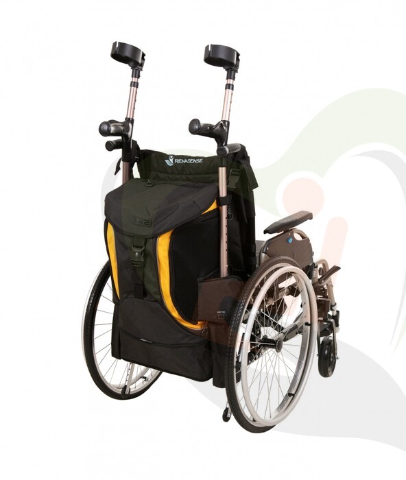 Splash Torba Luxe rolstoel & scootmobieltas - zwart/geel