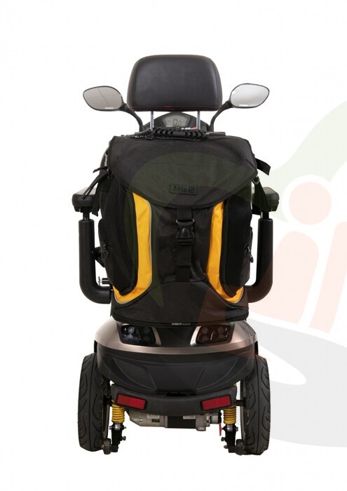 Splash Torba Luxe rolstoel & scootmobieltas - zwart/geel
