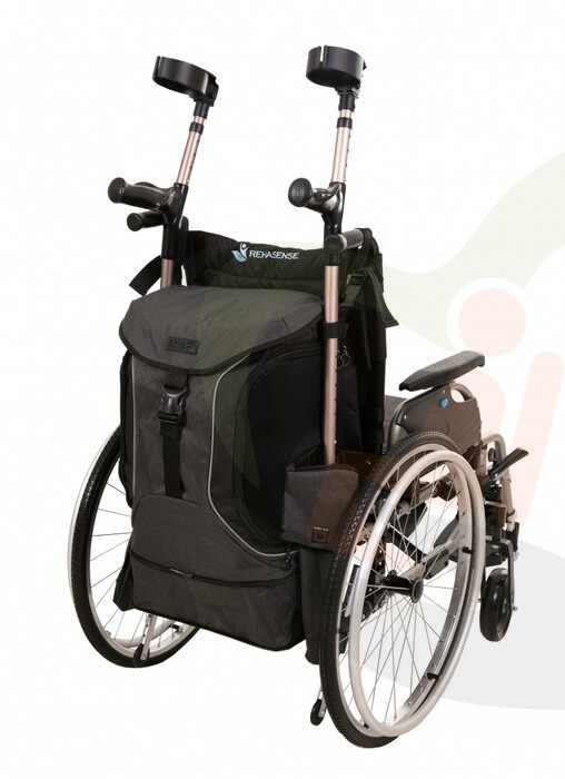 Splash Torba Luxe rolstoel & scootmobieltas - grijs/zwart