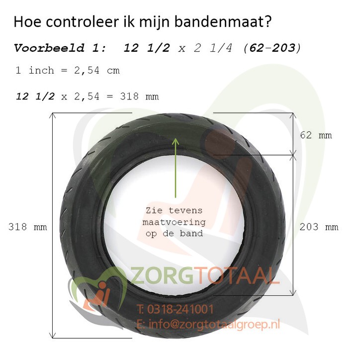 Rolstoel anti-lek buitenband Schwalbe 22 inch - 22x1 (25-489) zwart/grijs - 6-10 bar