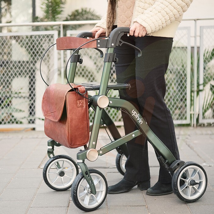 Rollator Uplivin Trive dubbel opvouwbaar - slechts 6,5 kg!