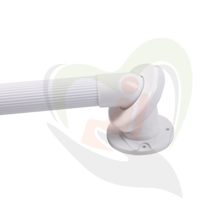 Kunststof wandbeugel wit met extra grip - 45 cm