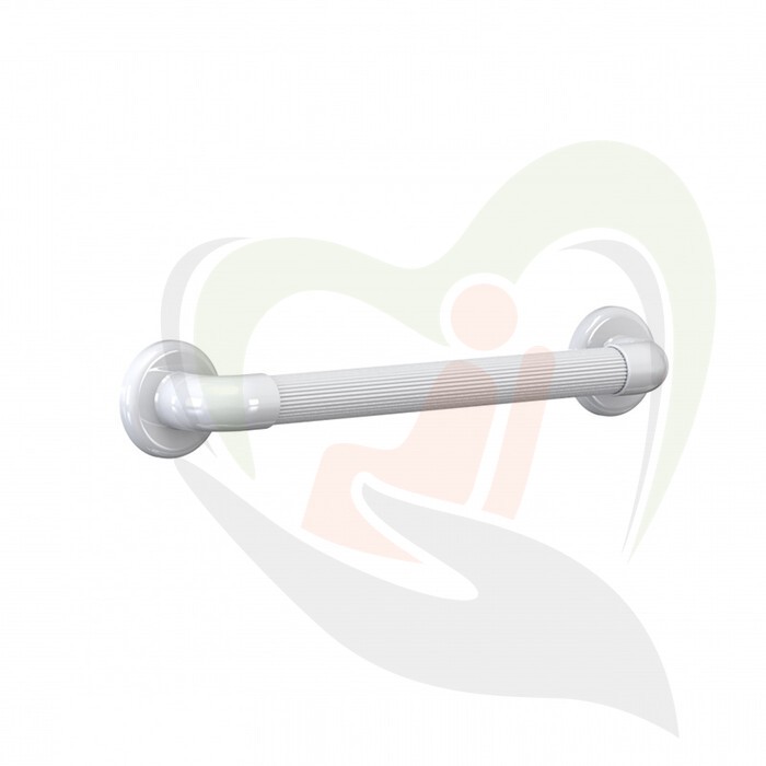 Kunststof wandbeugel wit met extra grip - 45 cm