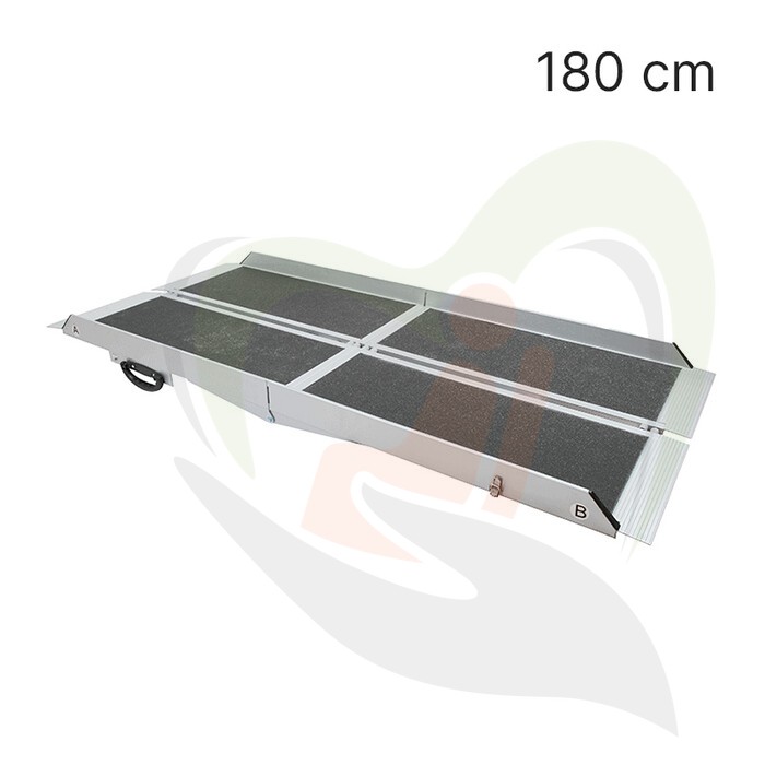 Oprijplaat Deluxe voor Elektrische rolstoel - Lichtgewicht en compact opvouwbaar - tot 300 KG