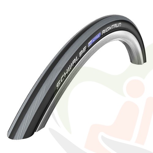 Rolstoel anti-lek buitenband Schwalbe 22 inch - 22x1 (25-489) zwart/grijs - 6-10 bar