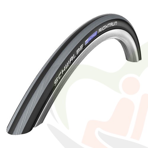 Rolstoel anti-lek buitenband Schwalbe 22 inch - 22x1 (25-501) zwart/grijs - 6-10bar