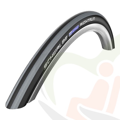 Rolstoel anti-lek buitenband Schwalbe 24 inch - 24x1 (25-540) zwart/grijs - 6-10 bar