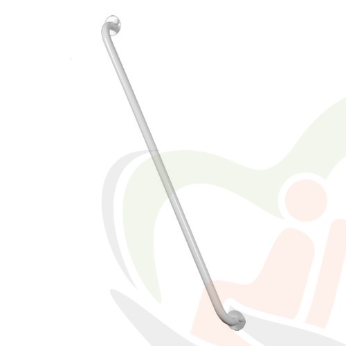 Badkamer-toilet handgreep 100 cm staal wit