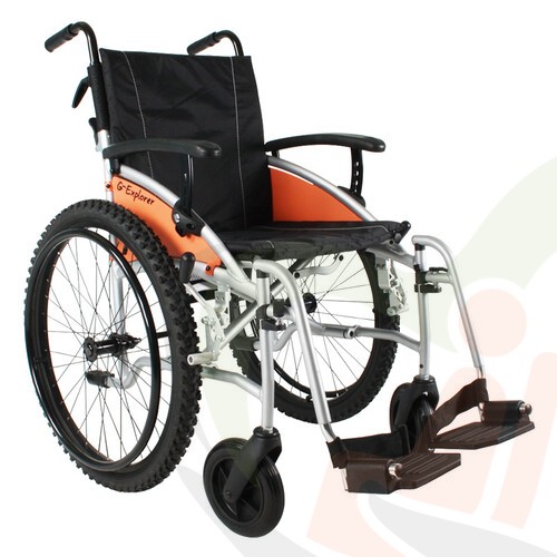 Rolstoel Excel G-Explorer - eropuit met een offroader - zitbreedte 45 cm