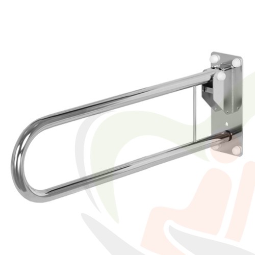 Opklapbare toiletbeugel 60 cm RVS gepolijst