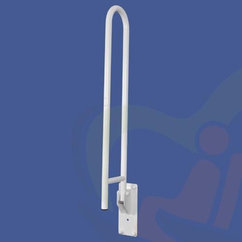 Opklapbare toiletbeugel 90 cm RVS gepolijst