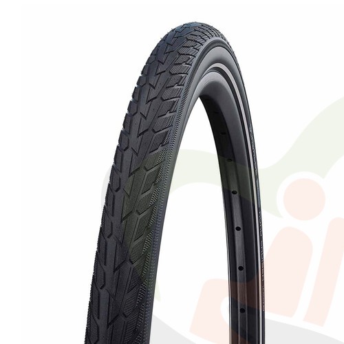 Rolstoel anti-lek buitenband Schwalbe 24 inch - 24x1.75 (47-507) zwart - offroad band met reflectie
