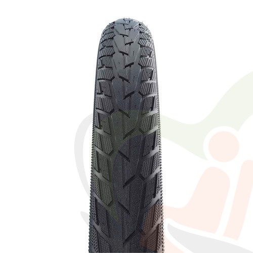 Rolstoel anti-lek buitenband Schwalbe 26 inch - 26x1.75 (47-559) zwart - brede band met reflectie