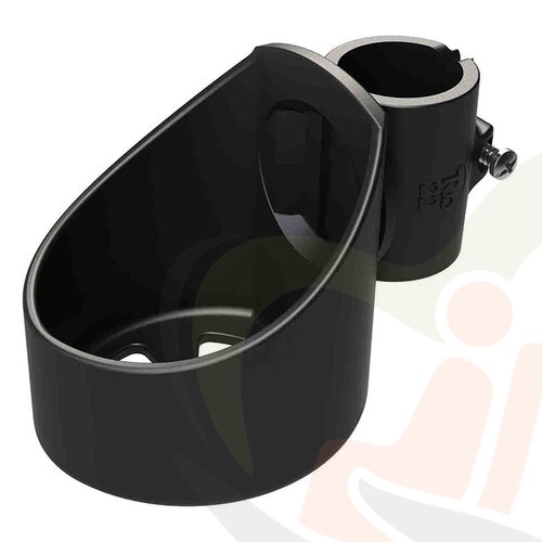 Rolstoel stokhouder 1 stok - diverse buis diameters - schroefclip achterzijde
