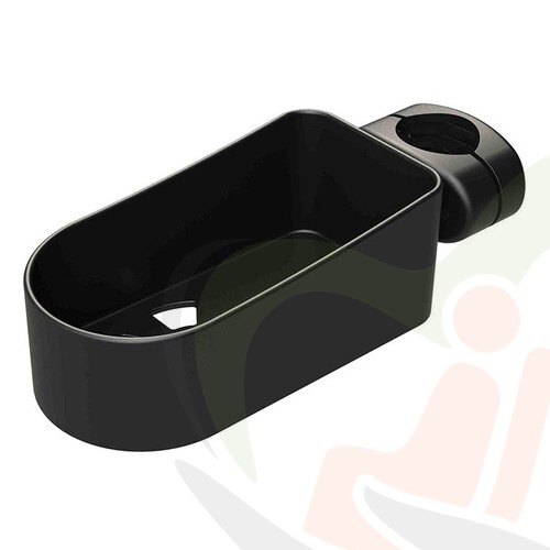 Rolstoel stokhouder 2 stokken - tbv buisdiameter 22-25 mm - schroefclip onderzijde of achterzijde