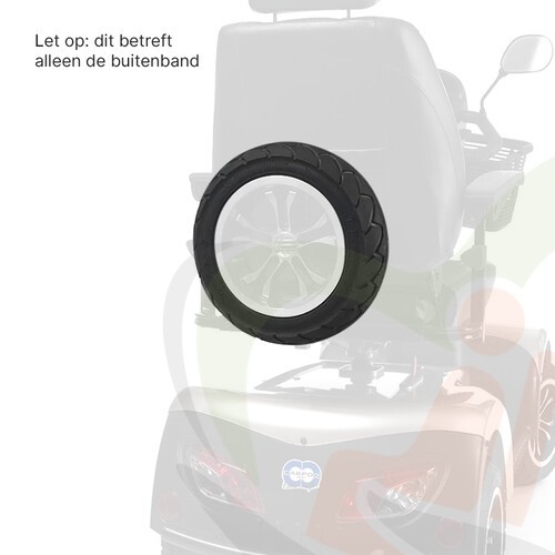 Buitenband 100/65-9 voor Vermeiren Carpo 2 (Sport) en Carpo Limo scootmobiel