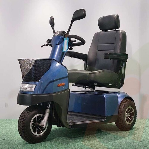 Tweedehands scootmobiel Afikim Breeze C3 blauw 3-wiel