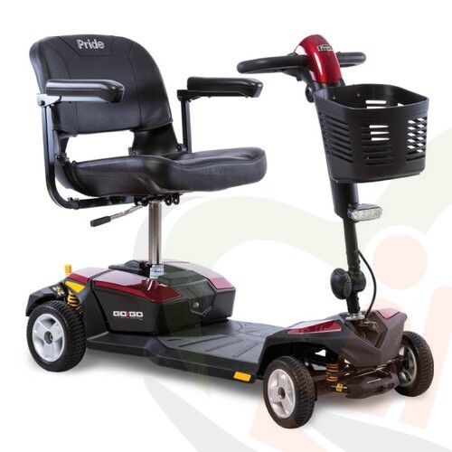 Opvouwbare scootmobiel - Pride GoGo LX met CTS vering - 4-wiel