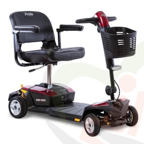 Opvouwbare scootmobiel - Pride GoGo LX met CTS vering - 4-wiel