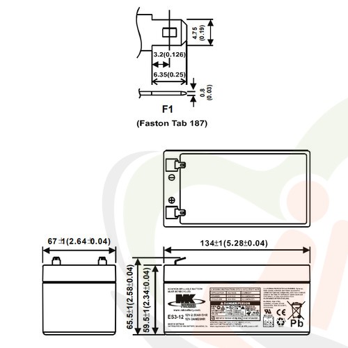 Accu MK AGM 12V-3Ah