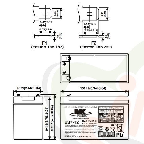 Accu MK AGM 12V-7Ah