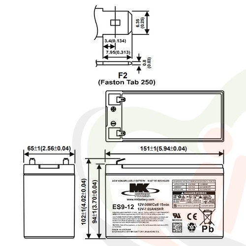 Accu MK AGM 12V-9Ah