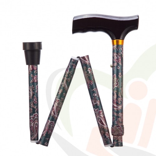 Wandelstok opvouwbaar Paisley - 2 maten