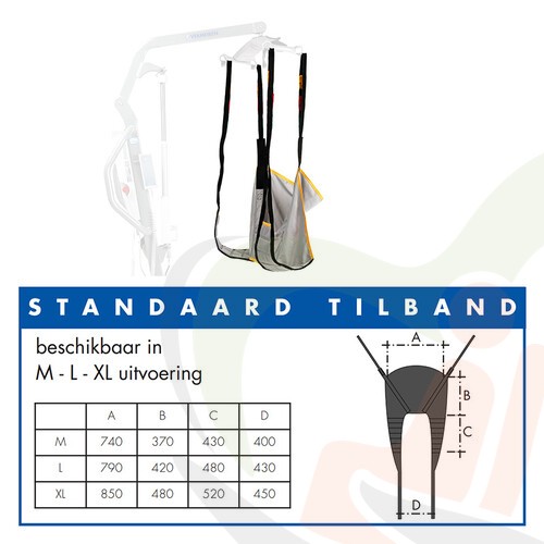 Standaard tilband PE L
