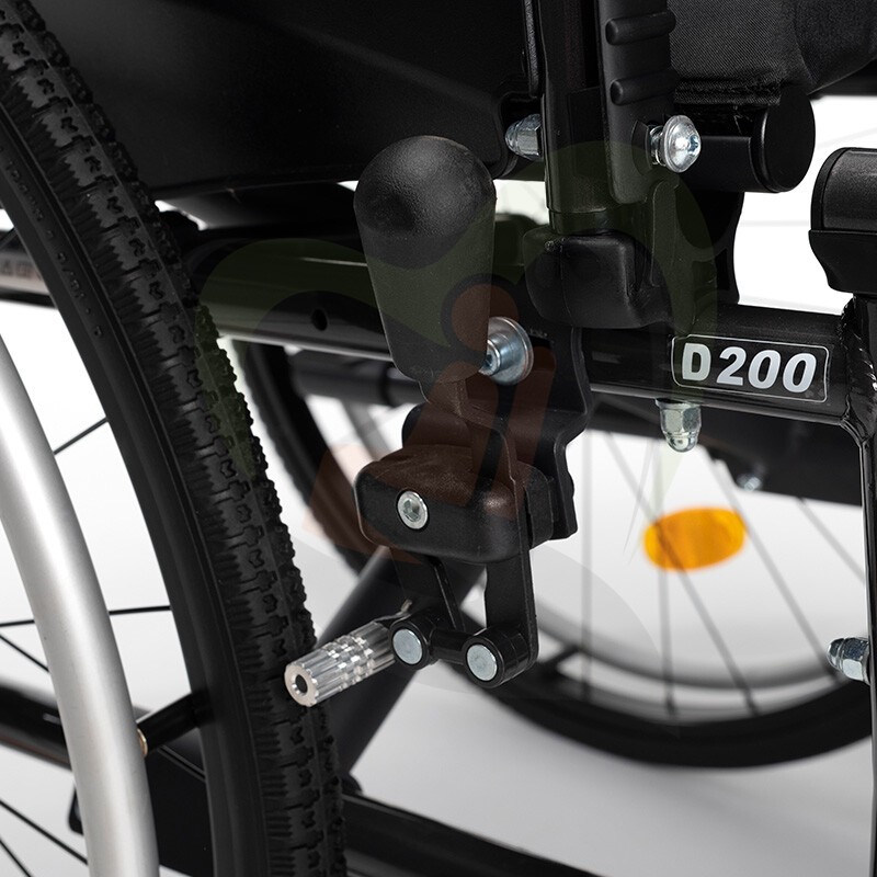 Rolstoel - Vermeiren D200T met trommelrem - Lichtgewicht aluminium