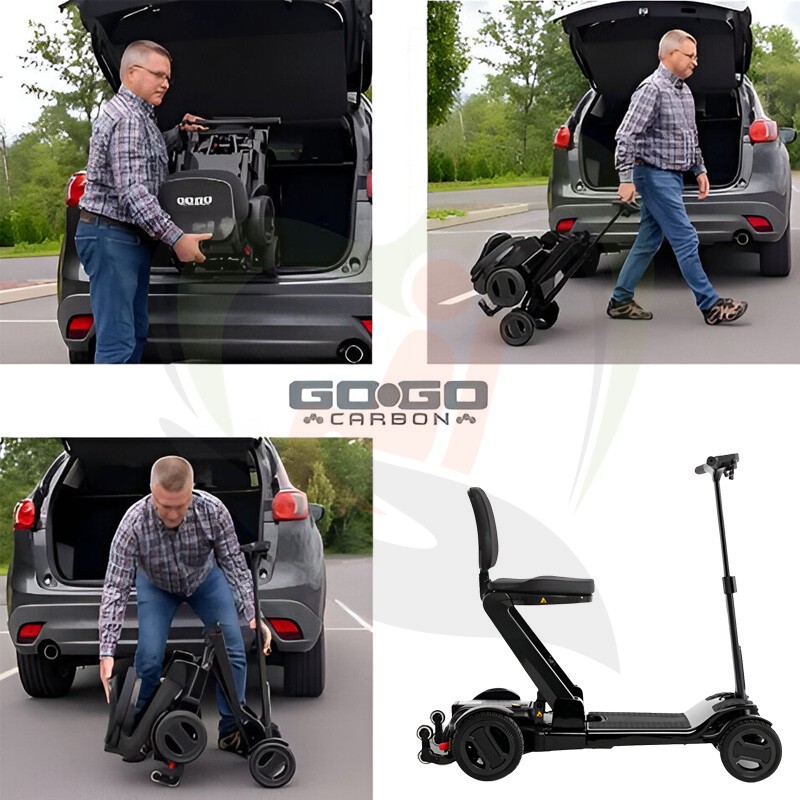 Opvouwbare scootmobiel - Pride GoGo Carbon 4-wiel
