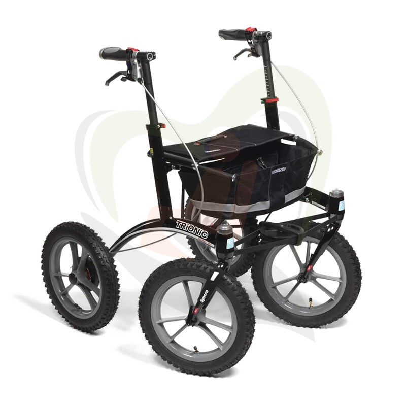 Trionic Walker 14er - ergonomische outdoor rollator met stuurwiel stabilisatie systeem