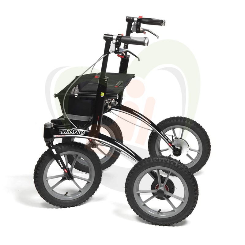 Trionic Walker 14er - ergonomische outdoor rollator met stuurwiel stabilisatie systeem