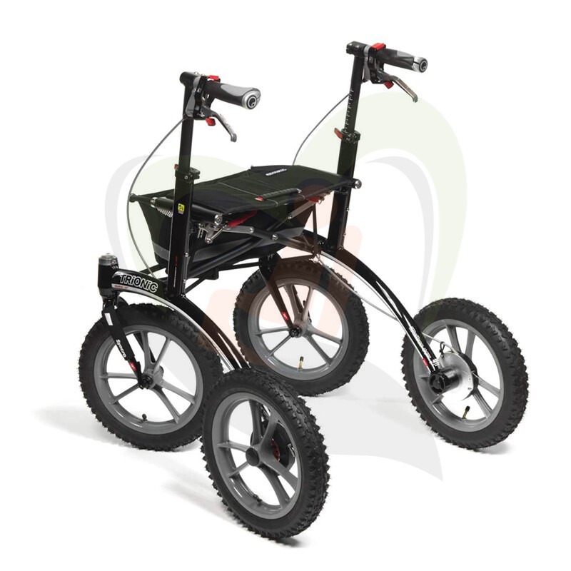 Trionic Walker 14er - ergonomische outdoor rollator met stuurwiel stabilisatie systeem