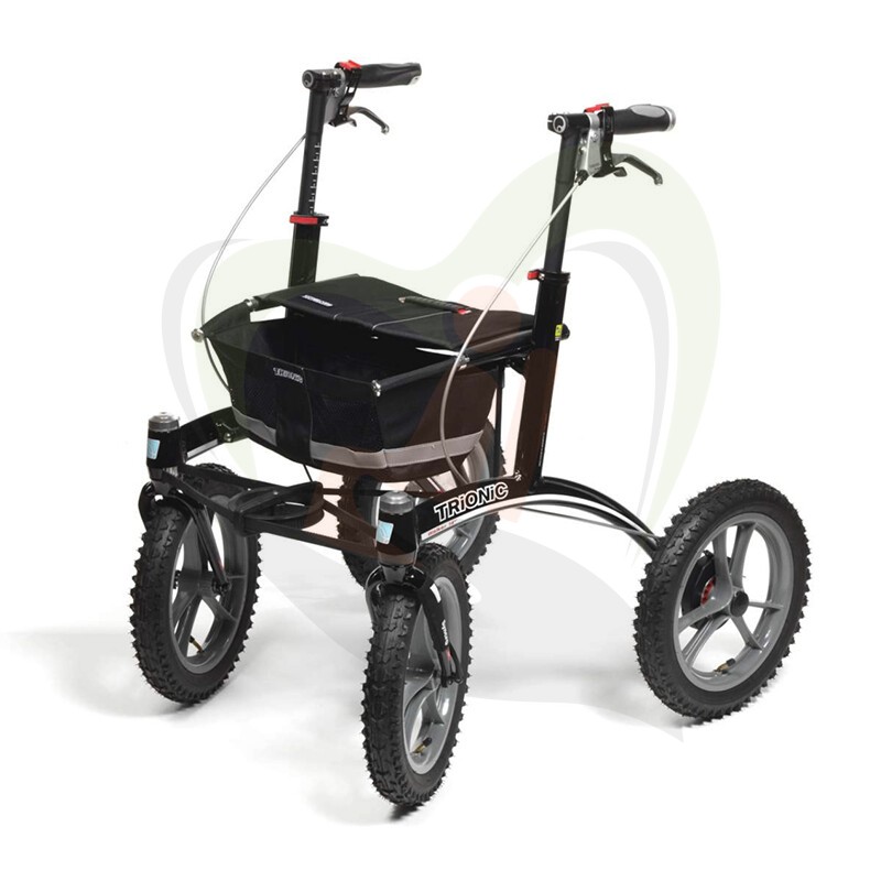 Trionic Walker 14er - ergonomische outdoor rollator met stuurwiel stabilisatie systeem