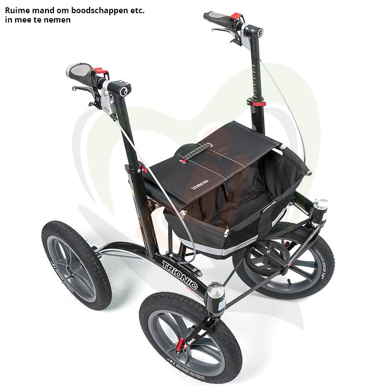 Trionic Walker 14er - ergonomische outdoor rollator met stuurwiel stabilisatie systeem