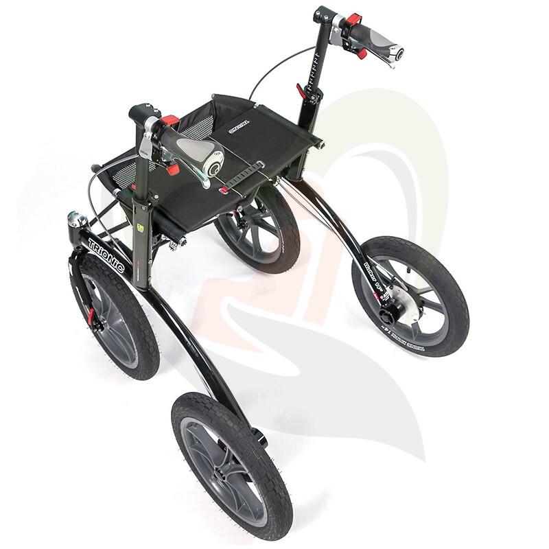 Trionic Walker 14er - ergonomische outdoor rollator met stuurwiel stabilisatie systeem