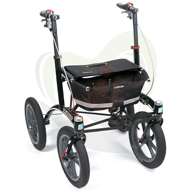 Trionic Walker 14er - ergonomische outdoor rollator met stuurwiel stabilisatie systeem