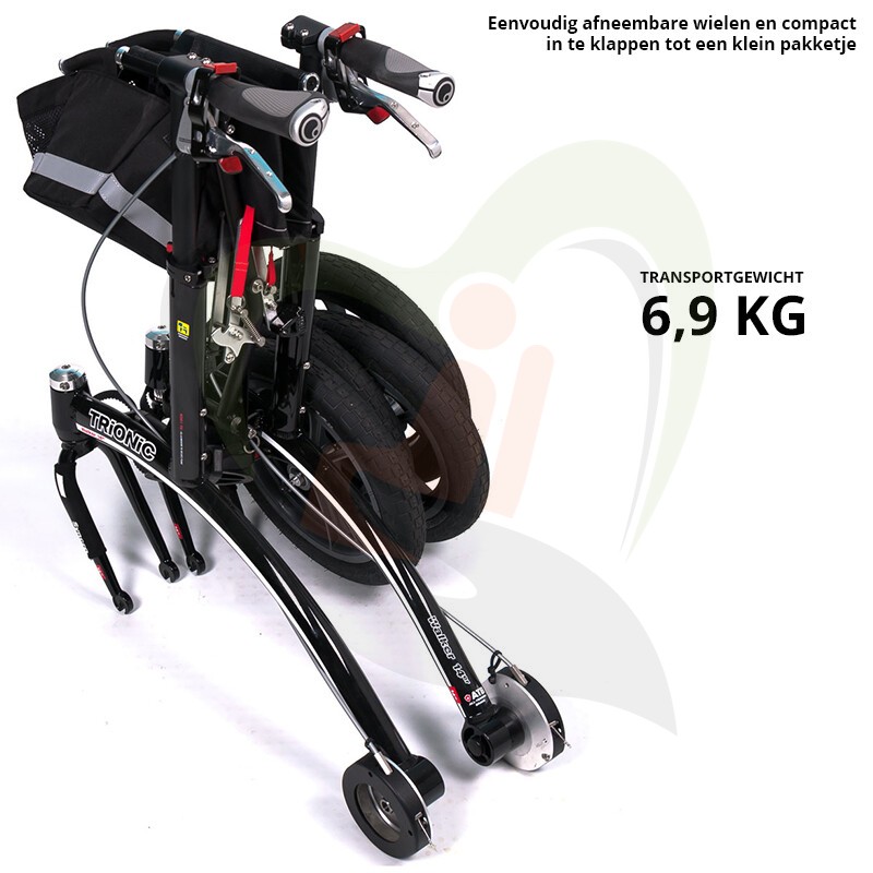 Trionic Walker 14er - ergonomische outdoor rollator met stuurwiel stabilisatie systeem