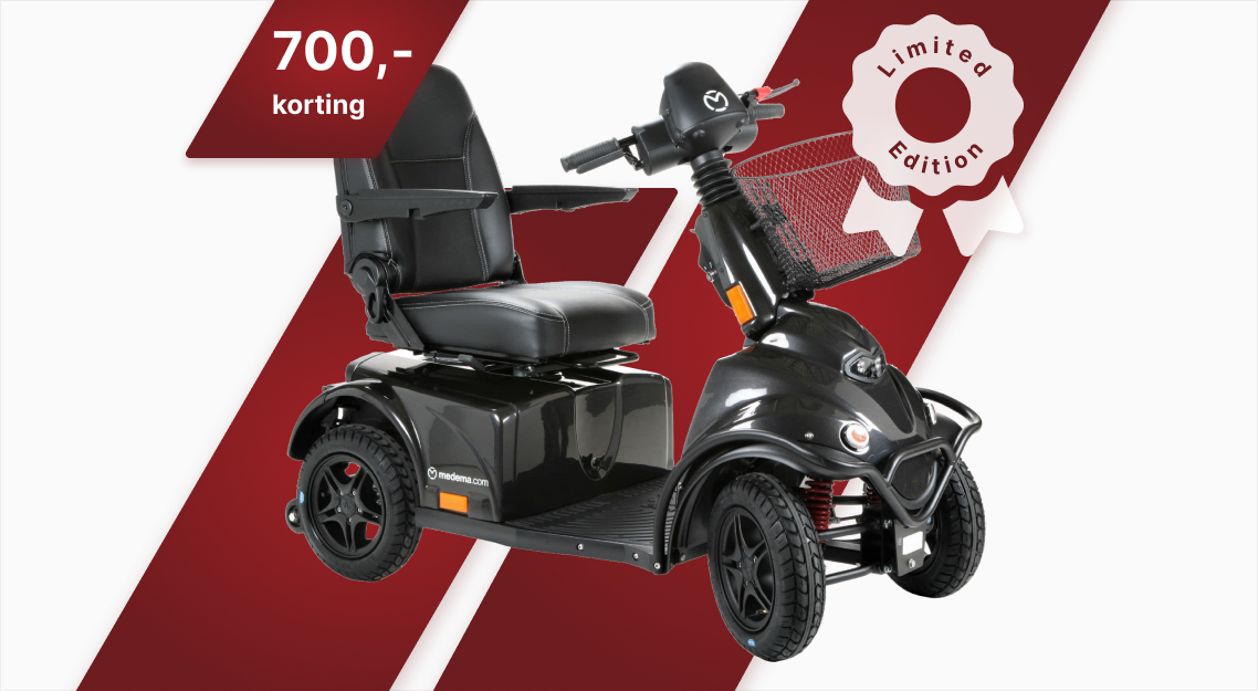 Tijdelijke actie ter ere van jubileum - Scootmobiel Mini Crosser X2 4-wiel - Lithium Powered
