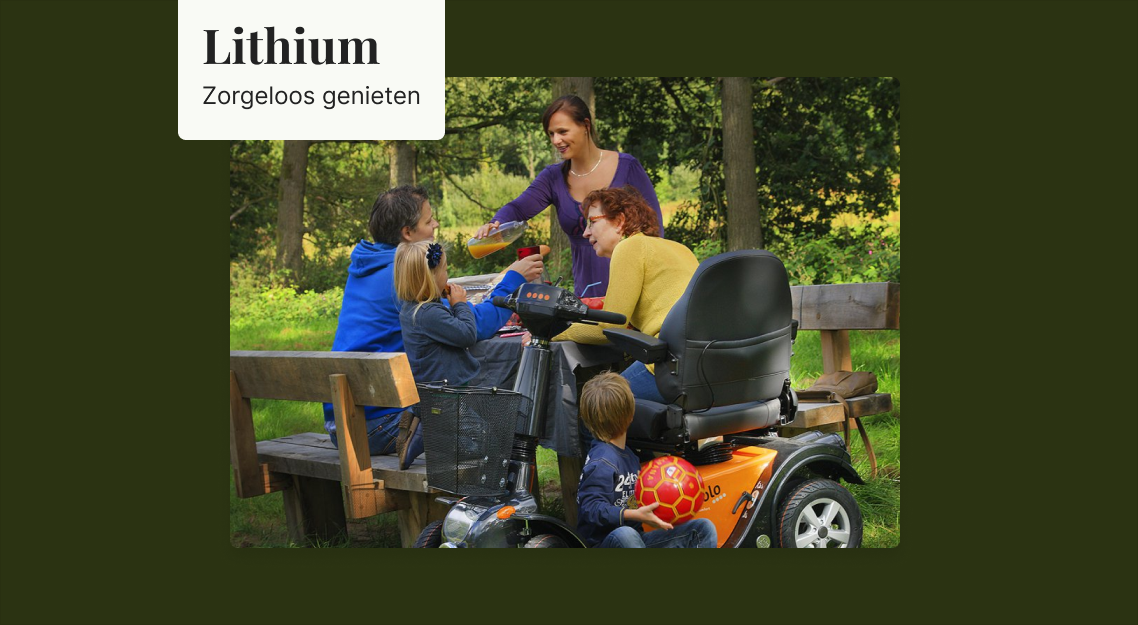 Alleen het beste is goed genoeg - Scootmobiel Life en Mobility Solo 4 - Lithium Powered