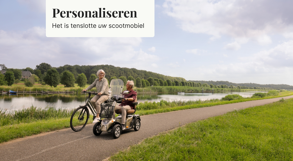 Maatwerk? Voor ons heel gewoon. - Scootmobiel Life en Mobility Solo 4 - Lithium Powered