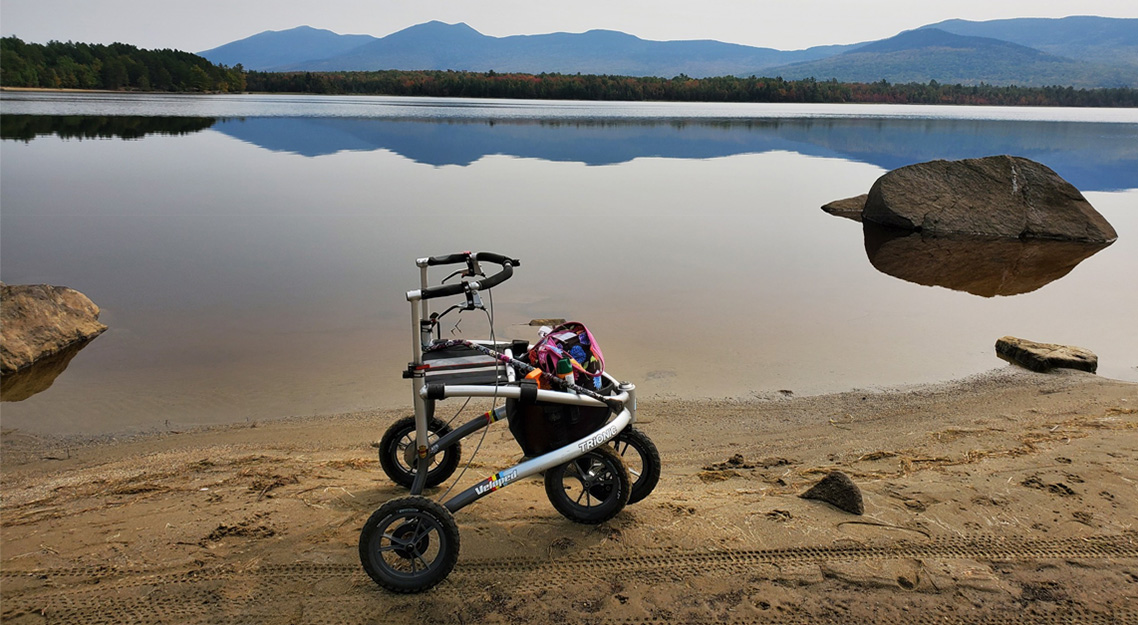 De Veloped zorgt voor dagelijkse beweging - Rollator Trionic Veloped 14er - Ergonomische outdoor rollator met klimhulp