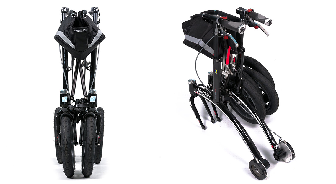 Gemakkelijk mee te nemen en licht van gewicht - Rollator Trionic Walker 14er - ergonomische outdoor rollator met stuurwiel stabilisatie systeem